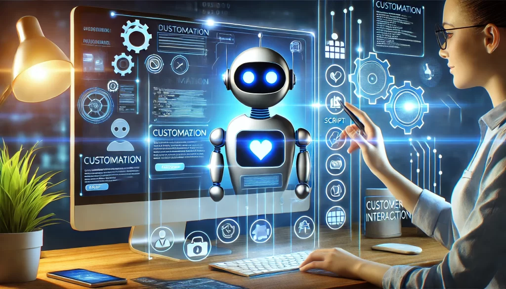 Example of chatbot integration for a small business website.